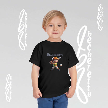 Toddler T-Shirt - Baseball Graphic Becheretty - Day Game, birthday gift - Summer