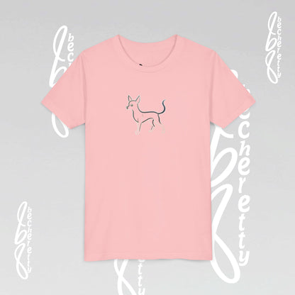 Youth T'Shirt - Graphic Chihuahua - Minimalist Art Becheretty