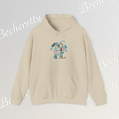 Cute Watercolor Dog Hoodie - art Graphic Becheretty - Colorful Puppy Sweatshirt