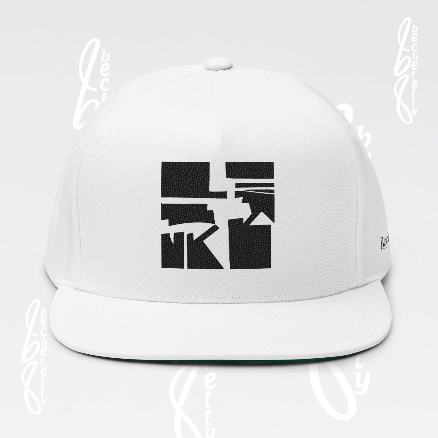 Baseball Cap - Art Graphic Becheretty - Stylish Embroidered Flat Bill Cap for Trendsetters