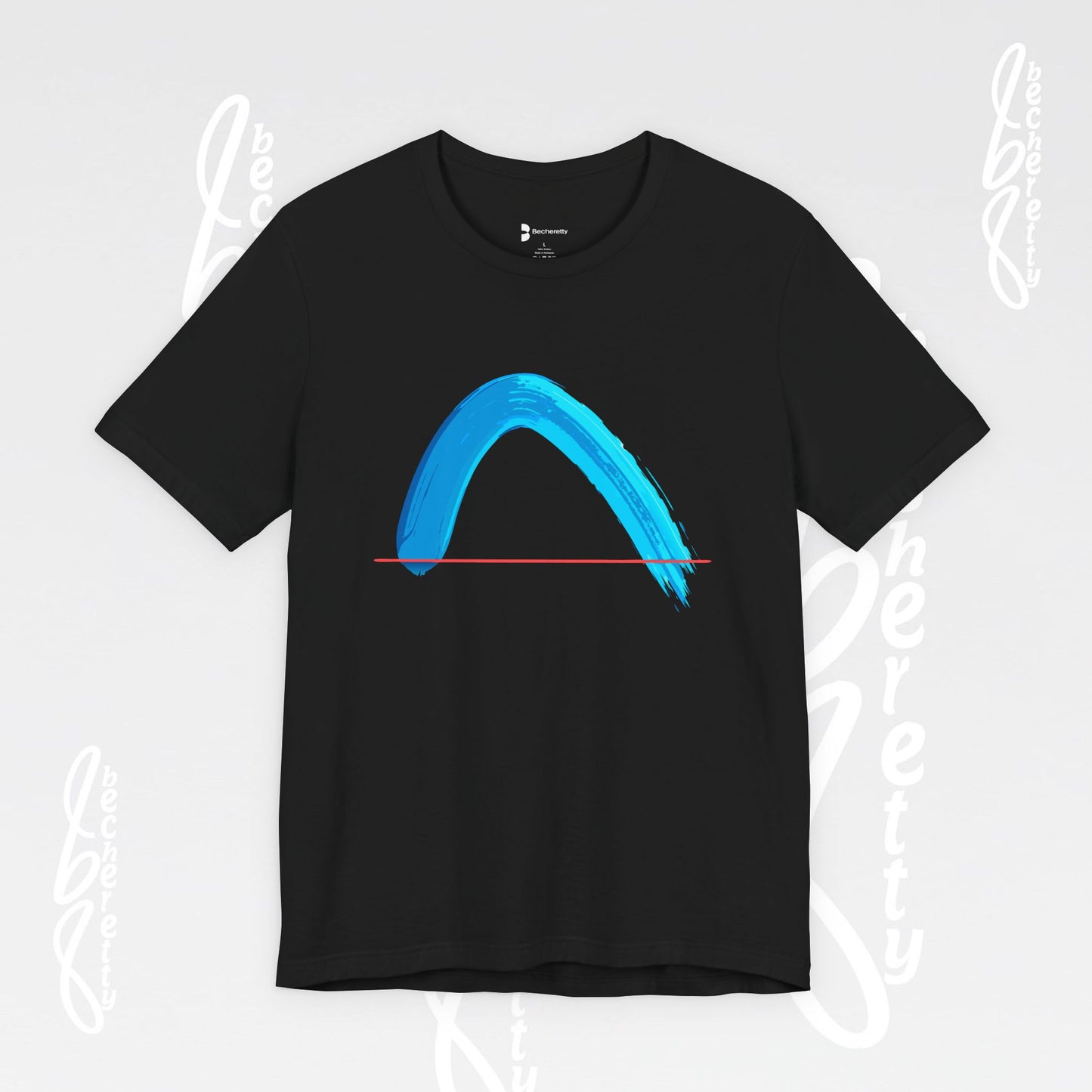 Vibrant Wave Graphic Tee - Unisex Short Sleeve T-Shirt - Art Minimalist Becheretty