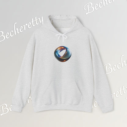 Futuristic Ring - Graphic Hoodie Becheretty - Minimal Artistic Jewel - Luminous Statement - Style is yours!
