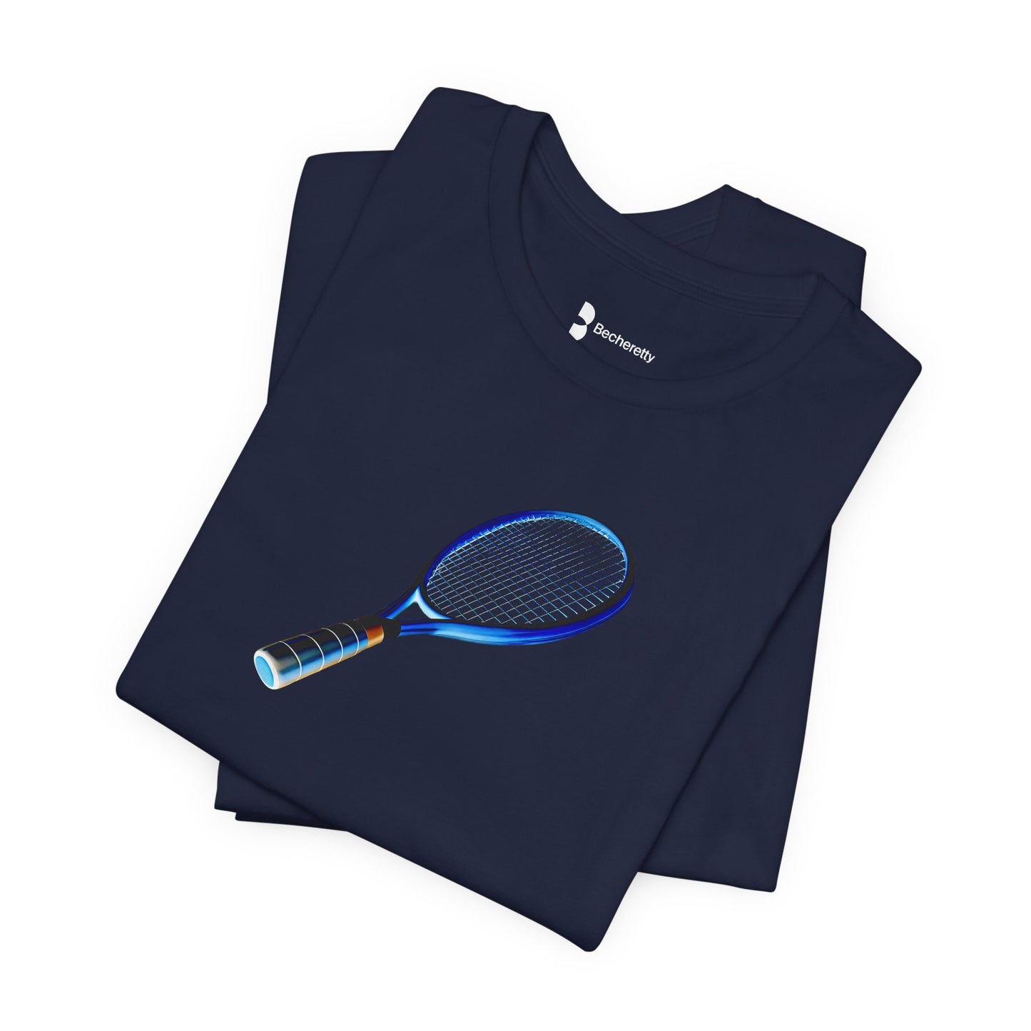 Vintage Tennis Racket - Art Graphic T'Shirt Becheretty - Tennis Enthusiasts - Casual Wear