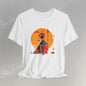 "Solar Guardian" Short Sleeve Becheretty T-shirt - Casual - Wear the strength of the sun and the precision of the spear