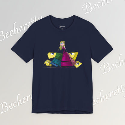 Becheretty "Avant-Garde Muse" Abstract Graphic Tee - Perfect for art lovers and trendsetters
