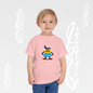 Toddler Tee – Cute Cartoon Abstract - Becheretty Minimalist Art Graphic - Colorful Playful Character T-Shirt
