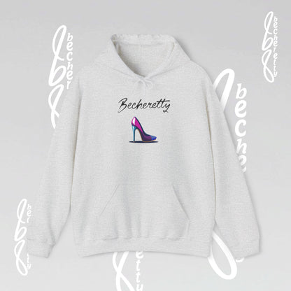 Graphic Hoodie Becheretty - Artistic High Heel Design - Casual Stylish