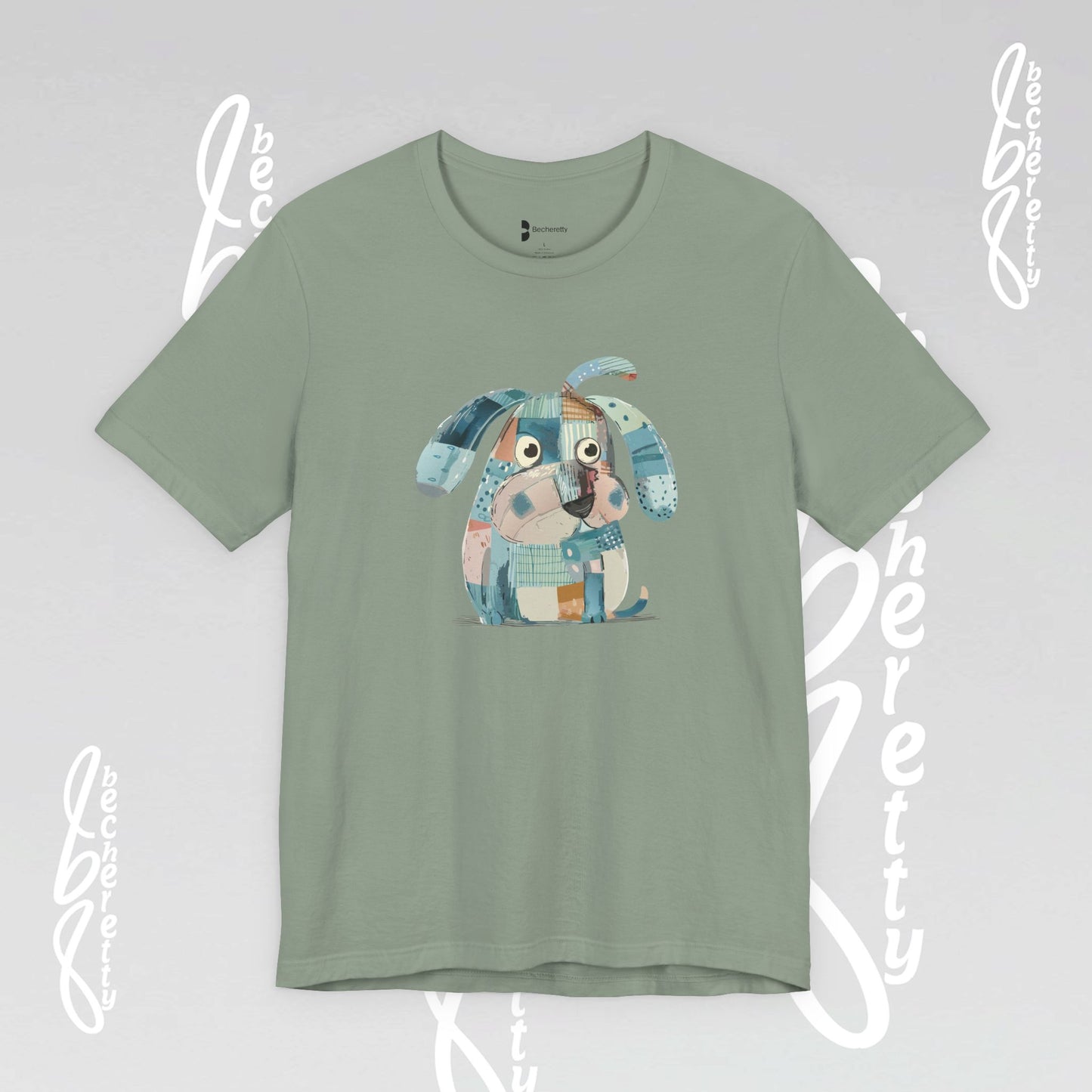 Dog Lovers Tee "Frenchie" Art Graphic Becheretty - Special gift for French Bulldog owners - Casual Wear