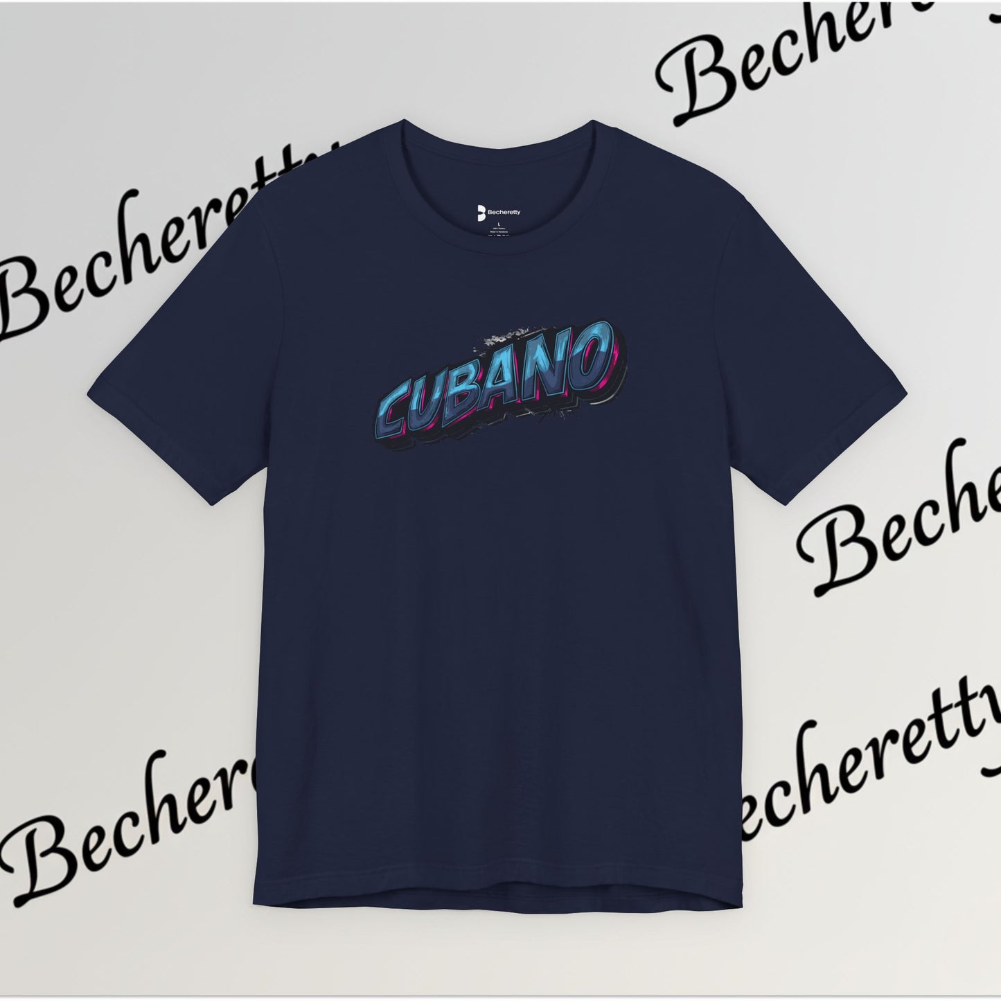 Graphic Tee "Cubano" Minimalist Art Graphic Becheretty - T-shirt that expresses confidence - Casual Wear