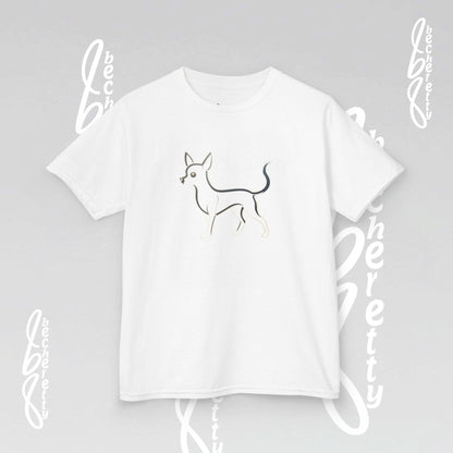 Adorable Dog Illustration Kids Tee - Cute Pet Shirt for Animal Lovers, Gift for Dog Owners, Casual Wear