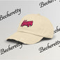 Dad Hat "Cubana" Art Graphic Becheretty — Pink Script Cap - An ideal and authentic gift for your friend