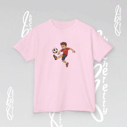 Kids Soccer Tee - Becheretty - Perfect for Sports Fans, Birthday Gifts, Team Outfits, Playdates, Summer Fun