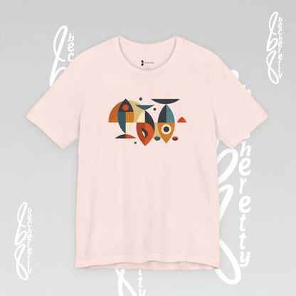 Abstract Harmony Tee Becheretty - Casual Wear, Gift for Friends, Everyday Comfort, Unique Artwork