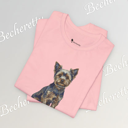 Yorkie T'Shirt - Art Graphic Becheretty - Perfect gift for Pets Lovers - Casual Wear