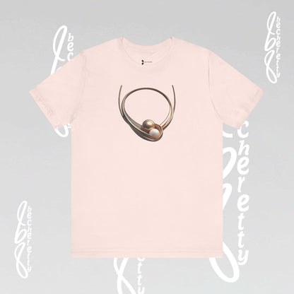 Elegant Pearl-Inspired - Graphic Tee Becheretty - Casual T-Shirt, Gift for Her, Stylish Summer Wear, Unique Fashion Statement