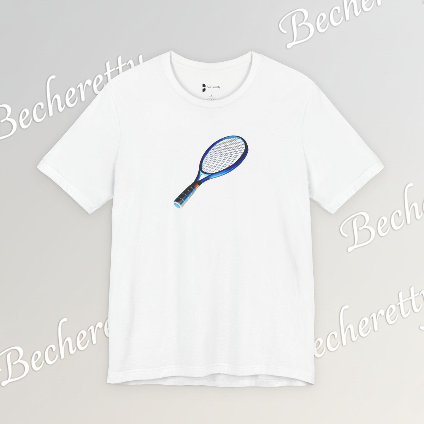 Vintage Tennis Racket  T'Shirt - Art Graphic Becheretty - Tennis Enthusiasts - Casual Wear