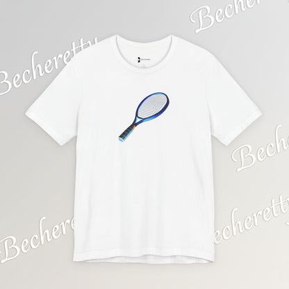 Vintage Tennis Racket  T'Shirt - Art Graphic Becheretty - Tennis Enthusiasts - Casual Wear