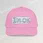 Baseball Cap "I'M OK" Minimal Art Graphic Becheretty - Style is Yours