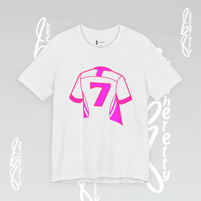 Soccer T-Shirt Number 7 - Unisex Graphic Design Minimalist Becheretty - New style of t-shirt for soccer fans