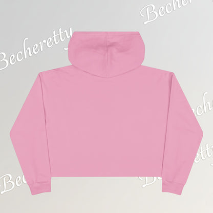 Trendy Crop Hoodie with Artistic Necklace Design Becheretty - Fashionable Sweatshirt, Gift for Her, Casual Wear, Stylish Loungewear