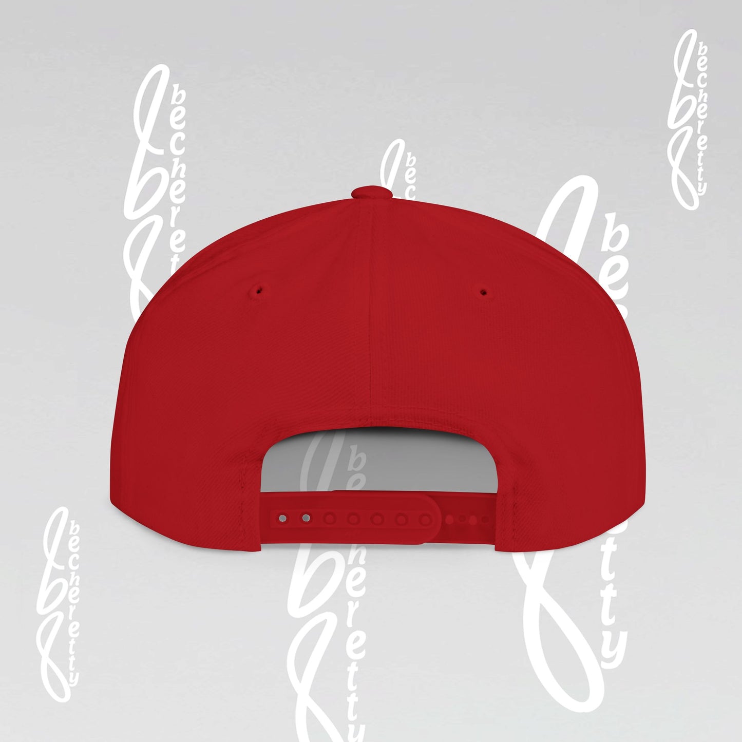 Stylish Flat Bill Snapback Hat with Embroidered Design Becheretty
