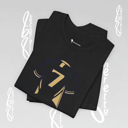T-shirt - Number 7 GOAL - Art Graphic Minimalist Becheretty - Casual Wear - Team Spirit