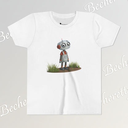 Youth T-Shirt short sleeve "Funny Robot Gaze" Graphic Becheretty - Casual Wear - Unique Kids Apparel