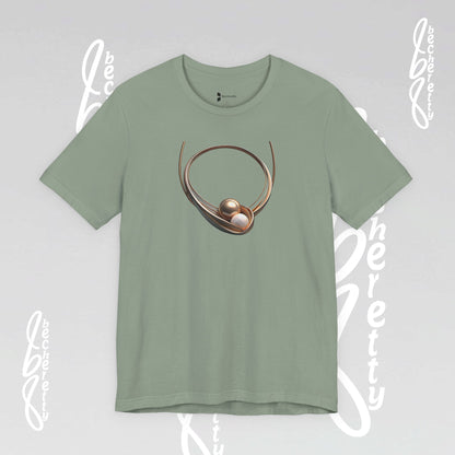 Elegant Pearl-Inspired - Graphic Tee Becheretty - Casual T-Shirt, Gift for Her, Stylish Summer Wear, Unique Fashion Statement