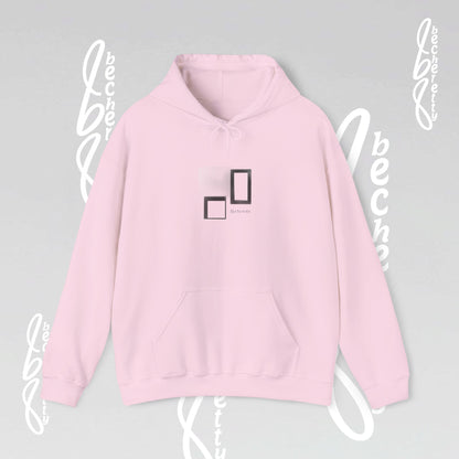 Hooded Minimalist Design Becheretty - Unisex, Pixel Void Line