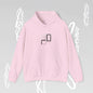 Hooded Minimalist Design Becheretty - Unisex, Pixel Void Line