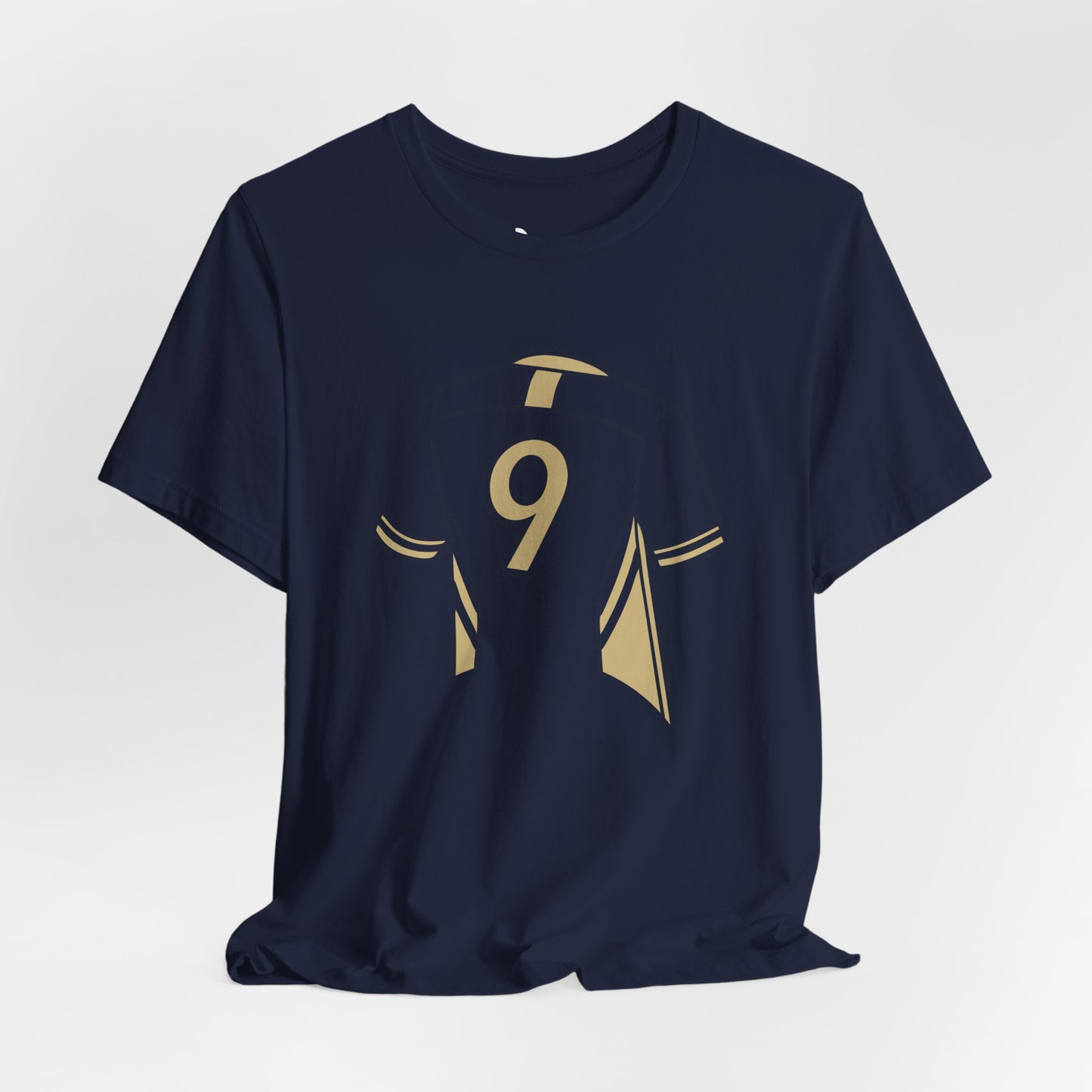 Soccer T-Shirt - Number 9 - Minimalist Graphic Becheretty - Athletic apparel - Everyday Fashion