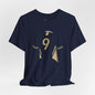 Soccer T-Shirt - Number 9 - Minimalist Graphic Becheretty - Athletic apparel - Everyday Fashion