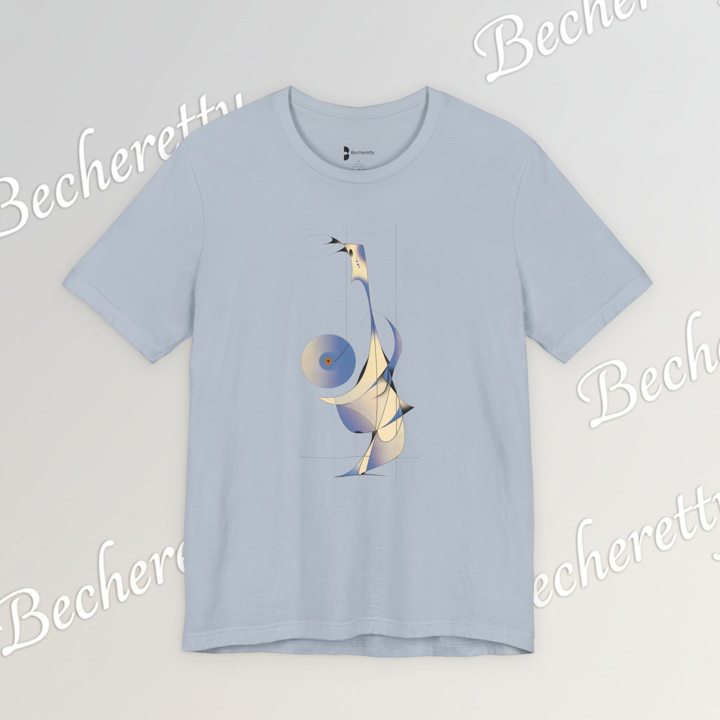 Abstract DJ Tee - Art Graphic Minimalist Becheretty - Perfect for Casual Outfits, Gift for Friends, Summer Style.