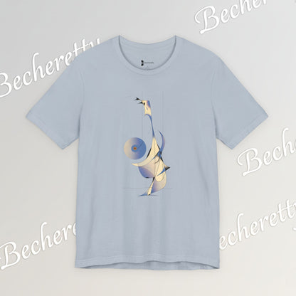 Abstract DJ Tee - Art Graphic Minimalist Becheretty - Perfect for Casual Outfits, Gift for Friends, Summer Style.