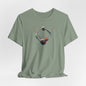 Abstract Orbital Necklace Tee - Art Graphic Minimalist Becheretty - Wearable artwork