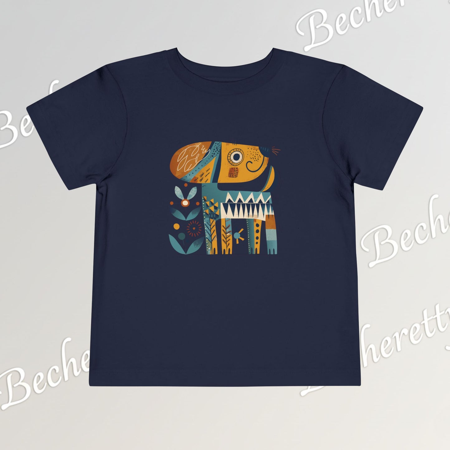 Artistic Doggie - Graphic Tee "Becheretty" for Toddlers -  Perfect gift for the little ones