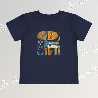 Artistic Doggie - Graphic Tee "Becheretty" for Toddlers -  Perfect gift for the little ones