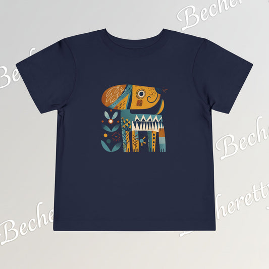 Artistic Doggie - Graphic Tee "Becheretty" for Toddlers -  Perfect gift for the little ones