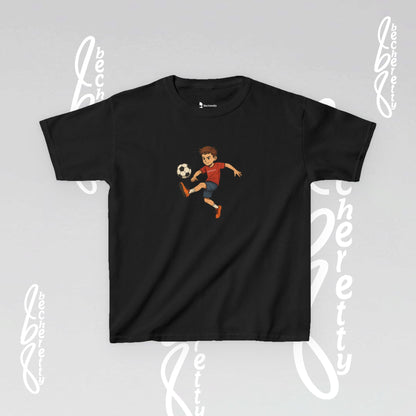 Kids Soccer Tee - Becheretty - Perfect for Sports Fans, Birthday Gifts, Team Outfits, Playdates, Summer Fun