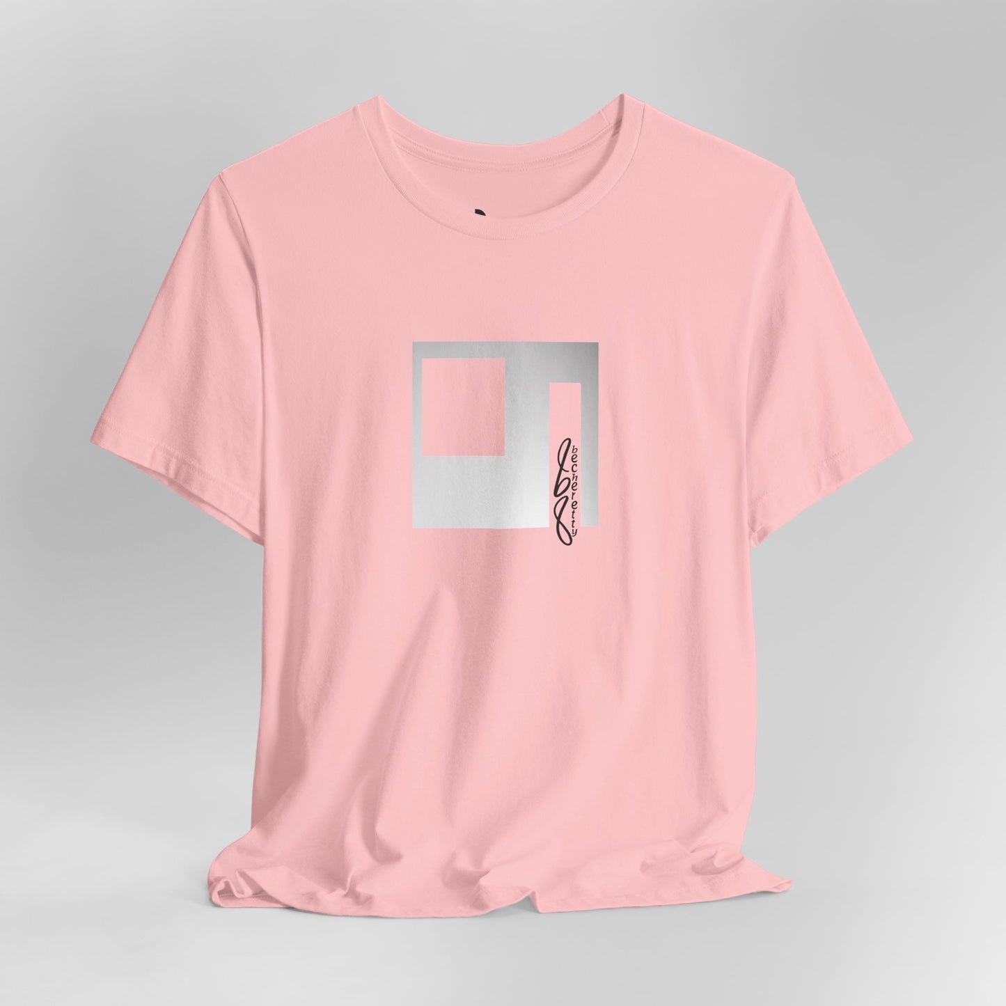 Cubist Portal Premium Tee - Minimalist Art Graphic Becheretty - Design that merges architectural precision and abstract expressionism.
