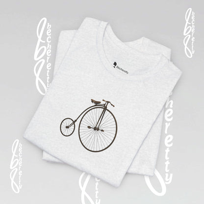 Retro Bicycle Graphic Tee Becheretty - Unisex Cotton T-Shirt, Perfect for Cycling Enthusiasts, Casual wear