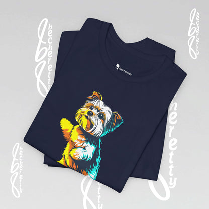 Yorkshire Graphic T-Shirt Becheretty - Artistic Design - Perfect gift for Yorkie Lovers - Casual Wear