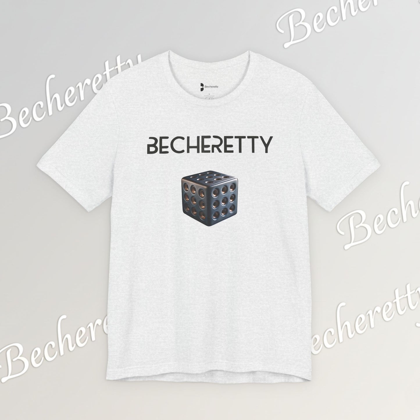 Becheretty Cube T-Shirt – Minimalist Geometric Graphic Art Expression - Casual wear - Gamers Gift