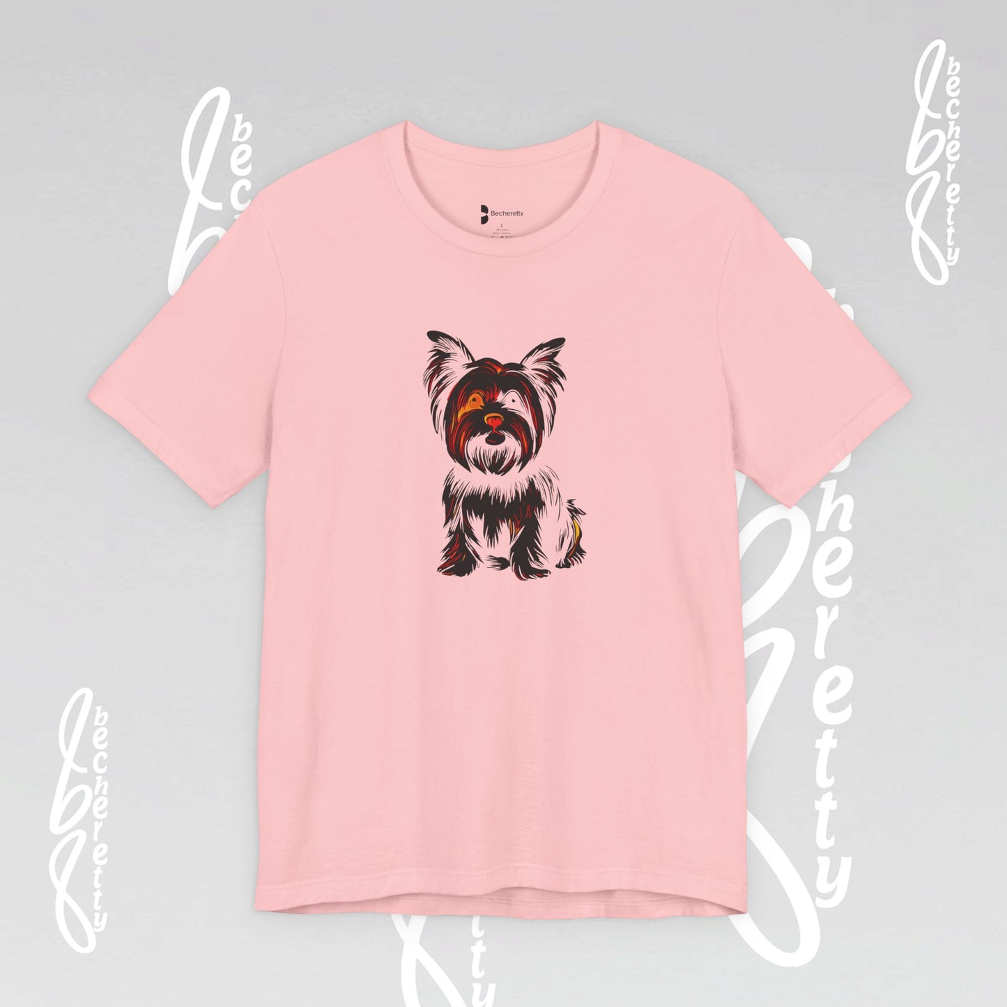 Yorkie T'Shirt - Art Graphic Becheretty - Perfect gift for Pets Lovers - Casual Wear
