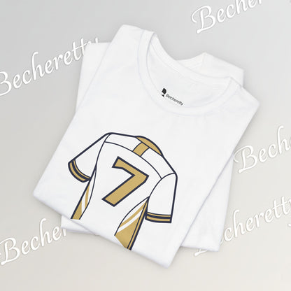 T-shirt - Number 7 GOAL - Art Graphic Minimalist Becheretty - Casual Wear - Team Spirit