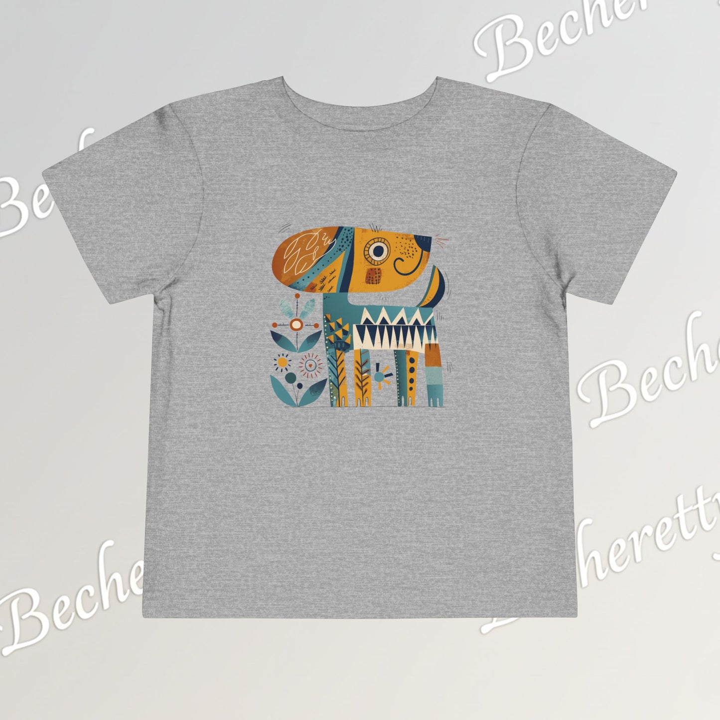 Artistic Doggie - Graphic Tee "Becheretty" for Toddlers -  Perfect gift for the little ones