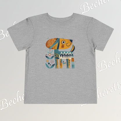 Artistic Doggie - Graphic Tee "Becheretty" for Toddlers -  Perfect gift for the little ones
