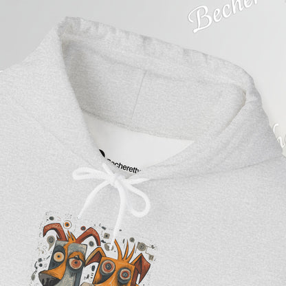 Twin Instincts Hoodie Becheretty - Perfect for art-driven fashion, and anyone who wears instinct as identity.