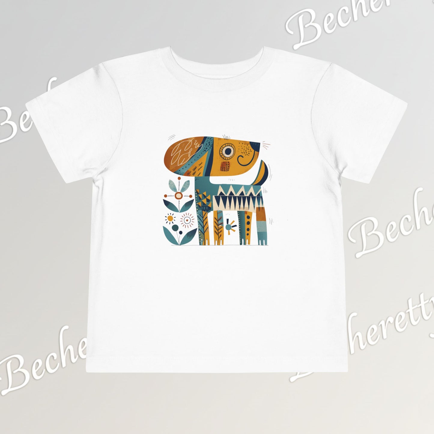 Artistic Doggie - Graphic Tee "Becheretty" for Toddlers -  Perfect gift for the little ones