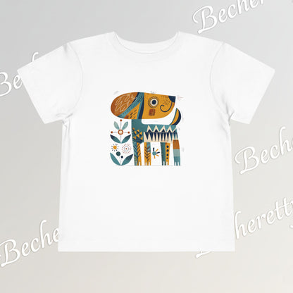 Artistic Doggie - Graphic Tee "Becheretty" for Toddlers -  Perfect gift for the little ones